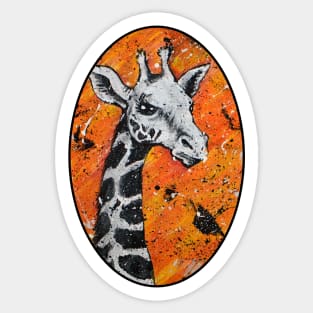 Giraffe Splotches Sticker